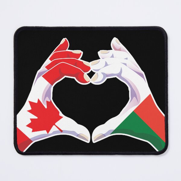 Item preview, Madagascar Malagasy Canada Canadian Love Heart Peace designed and sold by FlagX.