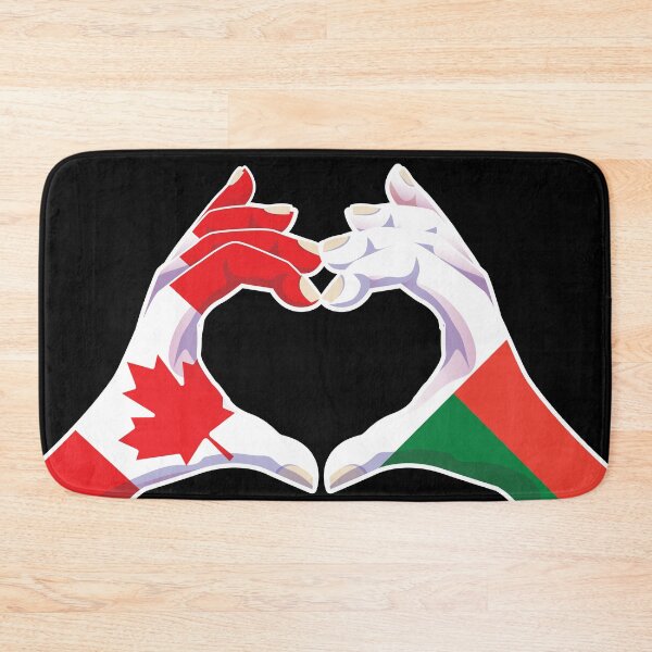 Item preview, Madagascar Malagasy Canada Canadian Love Heart Peace designed and sold by FlagX.