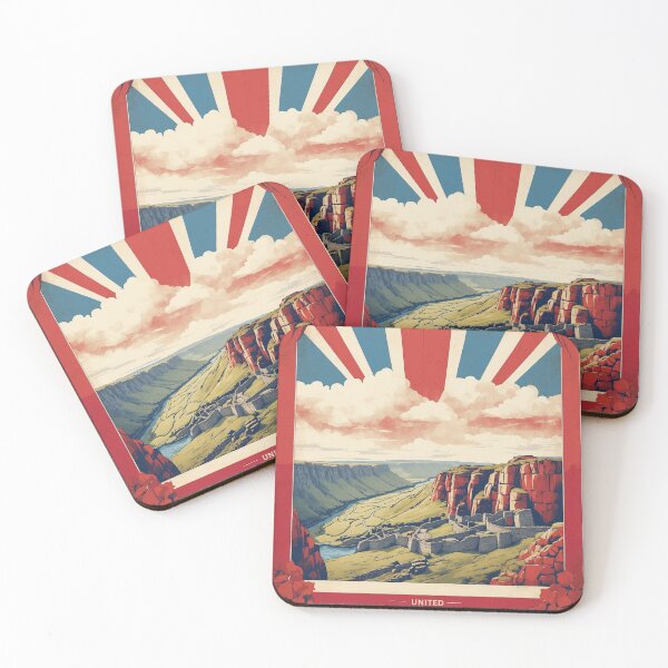 Item preview, Hadrians Wall United Kingdom Vintage Poster Tourism  designed and sold by TravelersGems.