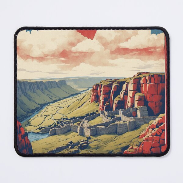 Item preview, Hadrians Wall United Kingdom Vintage Poster Tourism  designed and sold by TravelersGems.