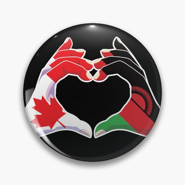 Item preview, Malawi Malavian Canada Canadian Love Heart Peace designed and sold by FlagX.