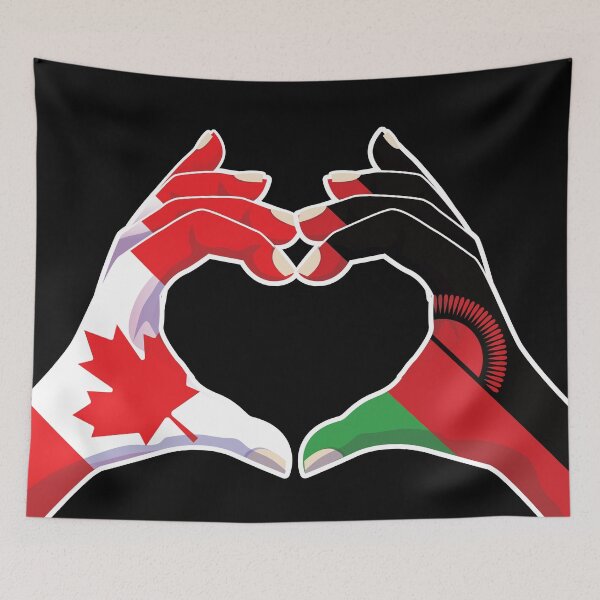 Item preview, Malawi Malavian Canada Canadian Love Heart Peace designed and sold by FlagX.