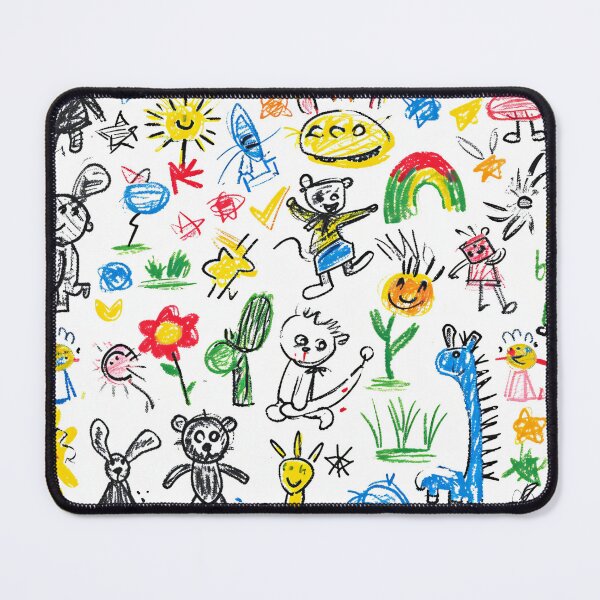 Item preview, Child's Imagination Canvas - Playful Sketch Pattern designed and sold by Sir Meow Meow.