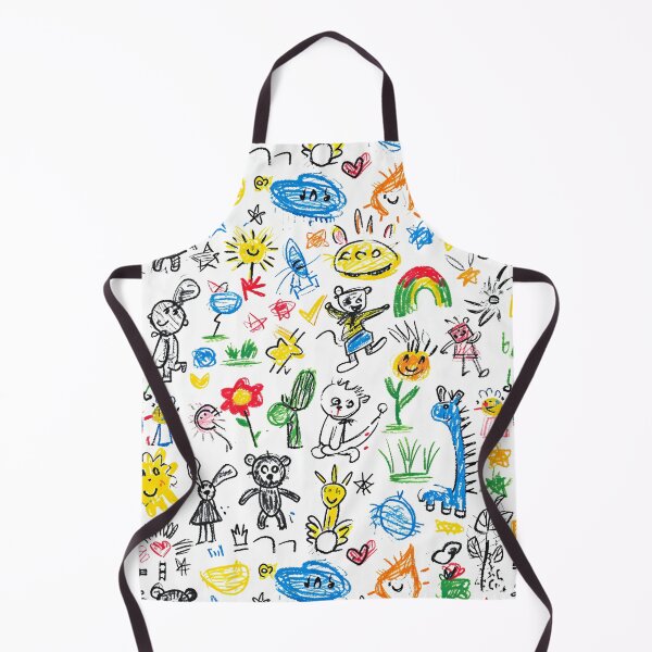 Item preview, Child's Imagination Canvas - Playful Sketch Pattern designed and sold by Sir Meow Meow.
