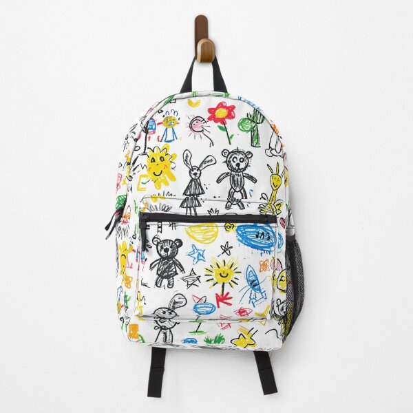 Item preview, Child's Imagination Canvas - Playful Sketch Pattern designed and sold by Sir Meow Meow.