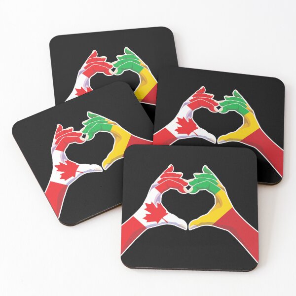 Item preview, Mali Malian Canada Canadian Love Heart Peace designed and sold by FlagX.