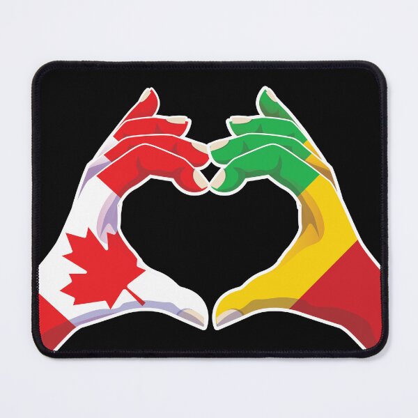 Item preview, Mali Malian Canada Canadian Love Heart Peace designed and sold by FlagX.