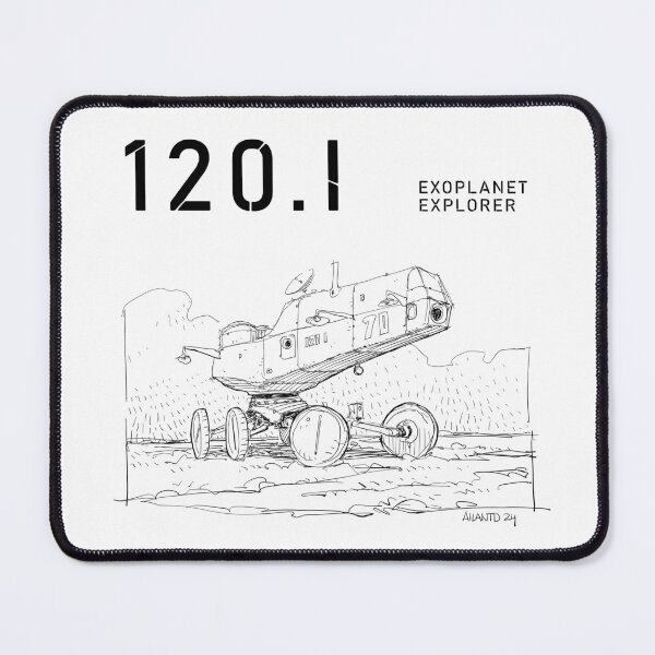 Item preview, 120.I Exoplanet Explorer Drawing designed and sold by Ailantd.