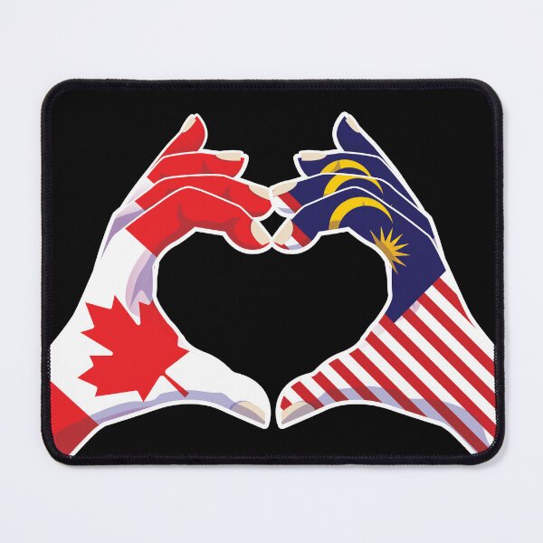 Item preview, Malaysia Malaysian Canadian Canada Love Heart Peace designed and sold by FlagX.