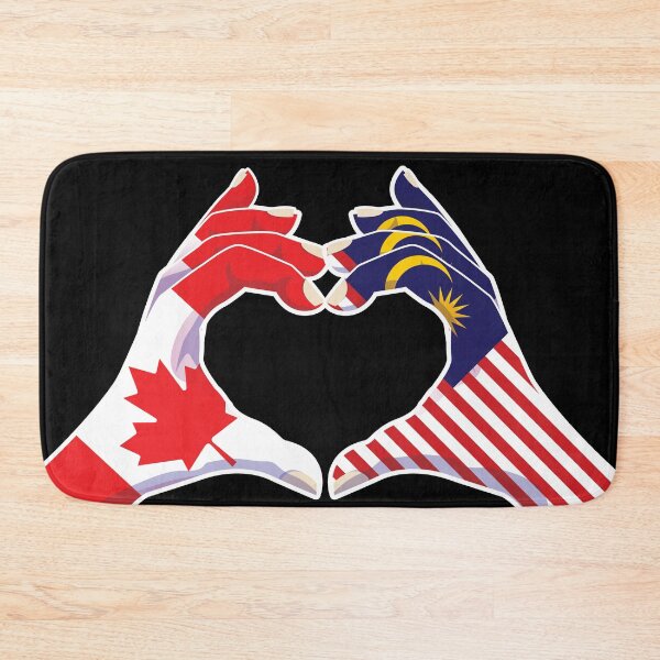 Item preview, Malaysia Malaysian Canadian Canada Love Heart Peace designed and sold by FlagX.