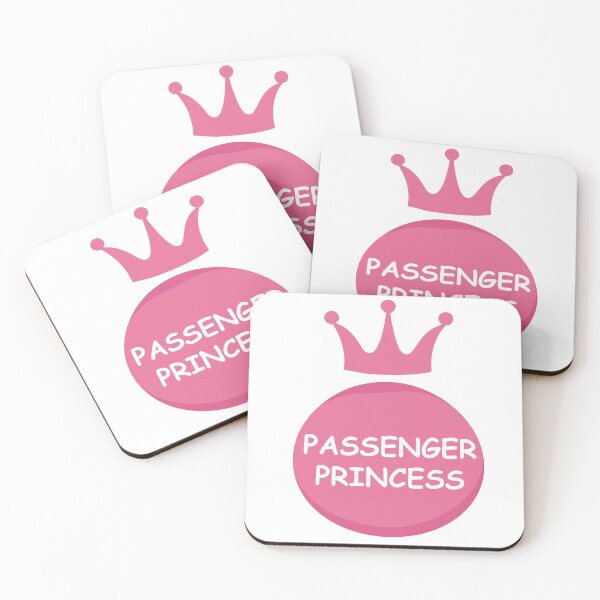 Item preview, Passenger Princess Car Mirror Decal designed and sold by ArtPuffen.