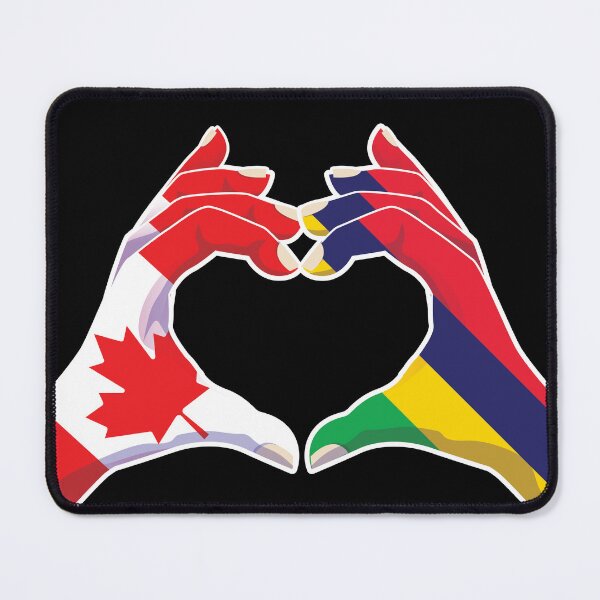 Item preview, Mauritius Mauritian Canadian Canada Love Heart Peace designed and sold by FlagX.