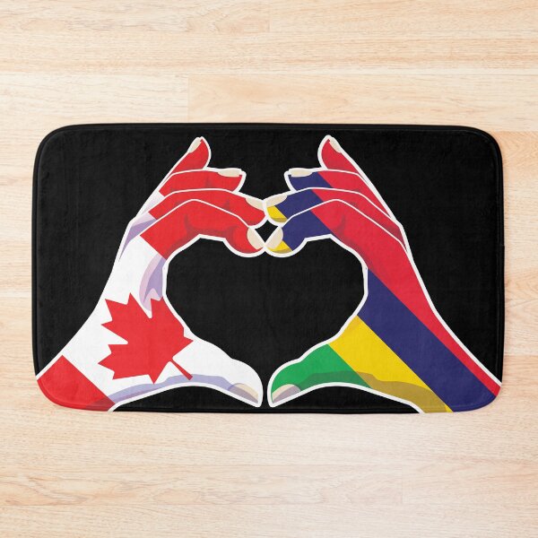 Item preview, Mauritius Mauritian Canadian Canada Love Heart Peace designed and sold by FlagX.