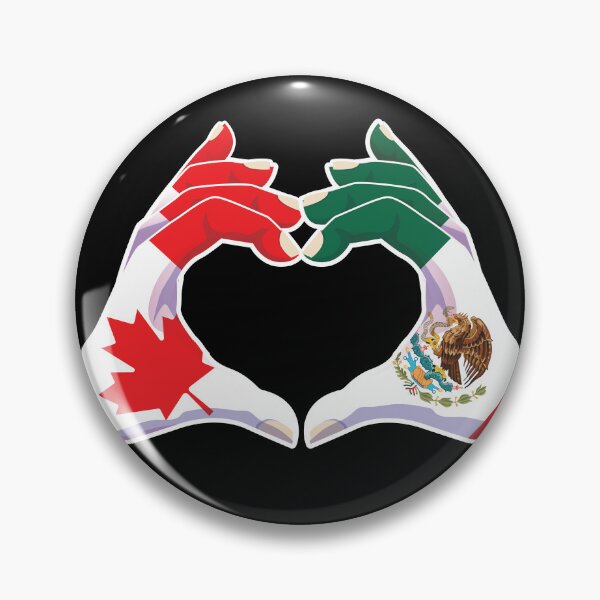Item preview, Mexico Mexican Canadian Canada Love Heart Peace designed and sold by FlagX.