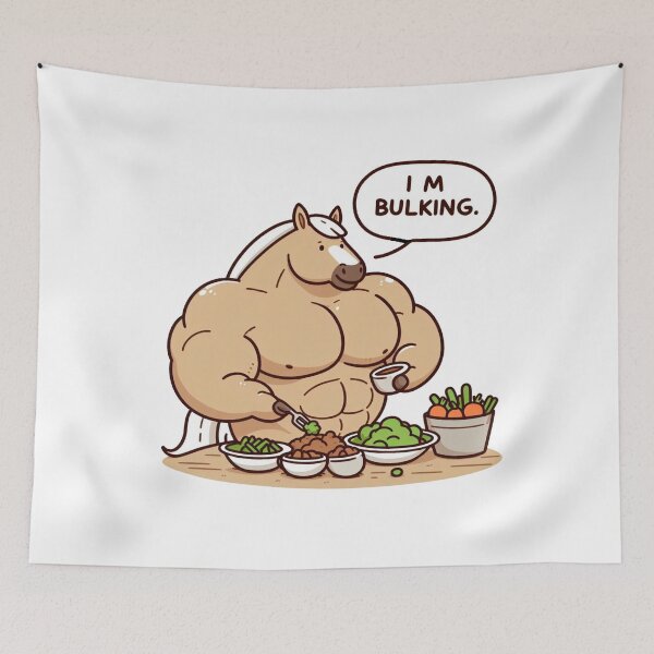 Item preview, Bulking Season Horse designed and sold by LemuellTrends.