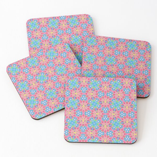 Item preview, Preppy vibrant colors watercolor stars and.diamonds pattern designed and sold by SophieClimaArt.
