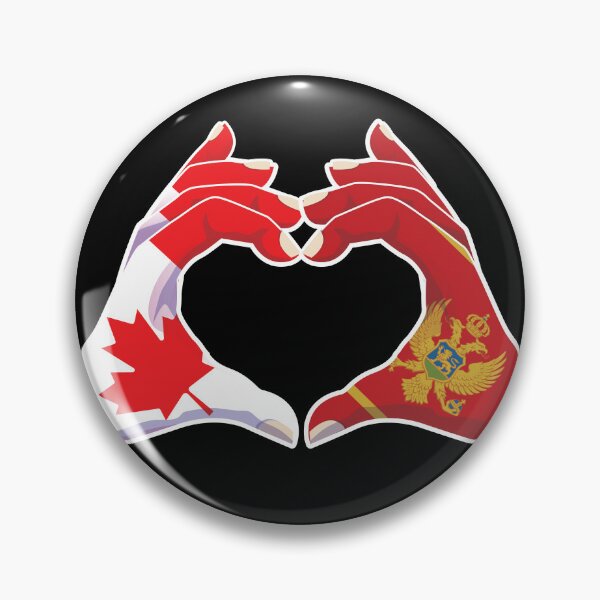Item preview, Montenegro Montenegrin Canadian Canada Love Heart Peace designed and sold by FlagX.