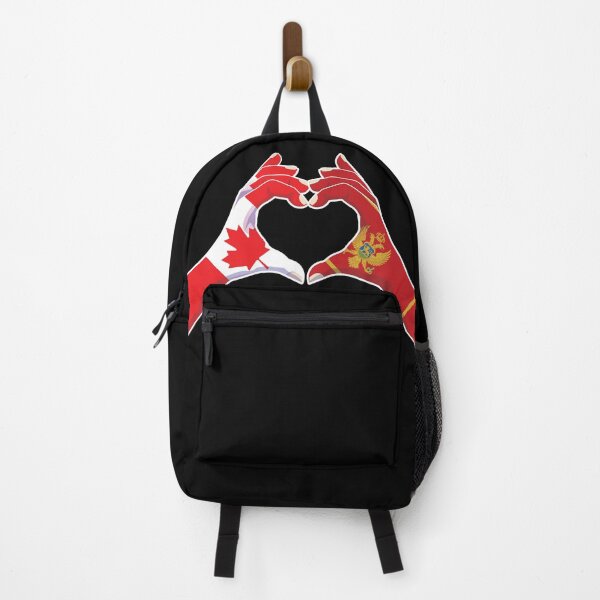 Item preview, Montenegro Montenegrin Canadian Canada Love Heart Peace designed and sold by FlagX.