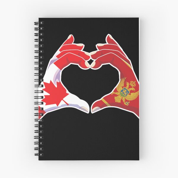 Item preview, Montenegro Montenegrin Canadian Canada Love Heart Peace designed and sold by FlagX.