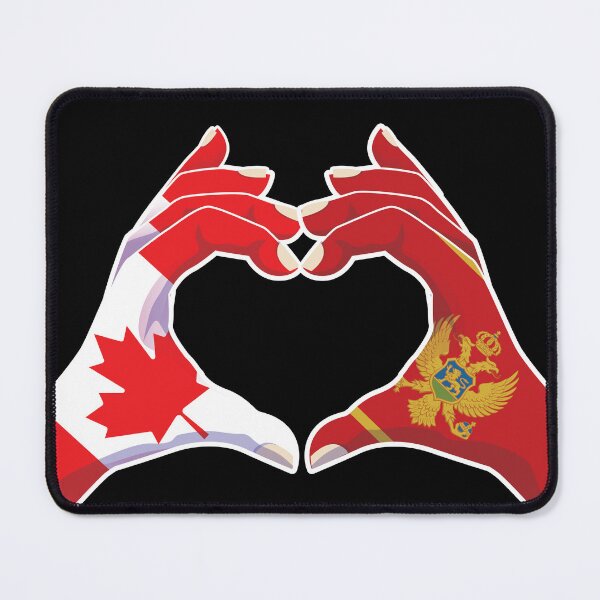 Item preview, Montenegro Montenegrin Canadian Canada Love Heart Peace designed and sold by FlagX.