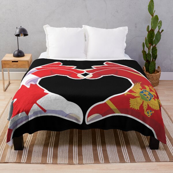 Item preview, Montenegro Montenegrin Canadian Canada Love Heart Peace designed and sold by FlagX.