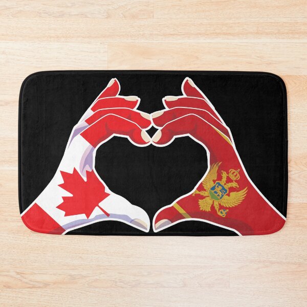 Item preview, Montenegro Montenegrin Canadian Canada Love Heart Peace designed and sold by FlagX.