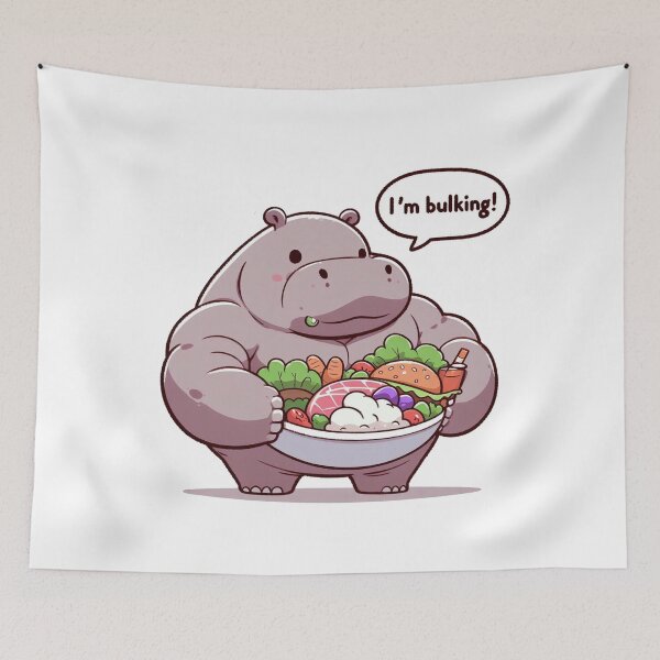 Item preview, Bulking Season Hippo designed and sold by LemuellTrends.