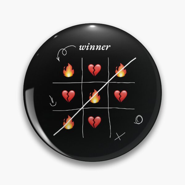 Item preview, tic-tac-toe play | emoji broken hearts and fire designed and sold by Voropaeva.