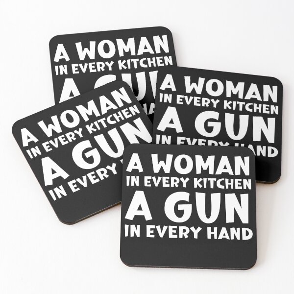 Item preview, A Woman In Every Kitchen A Gun In Every Hand designed and sold by ArtFromBeyond.