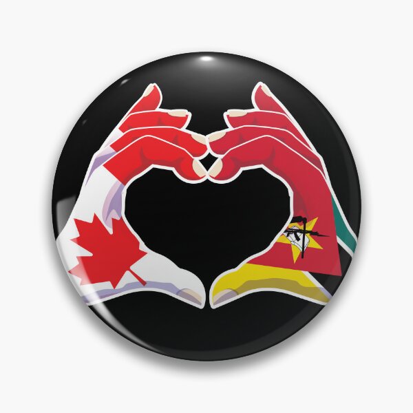 Item preview, Mozambique Mozambican Canada Canadian Love Heart Peace designed and sold by FlagX.