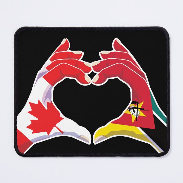 Item preview, Mozambique Mozambican Canada Canadian Love Heart Peace designed and sold by FlagX.