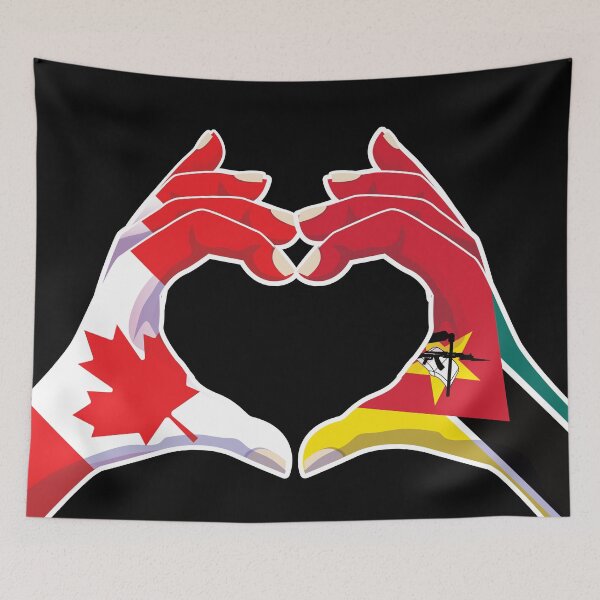 Item preview, Mozambique Mozambican Canada Canadian Love Heart Peace designed and sold by FlagX.