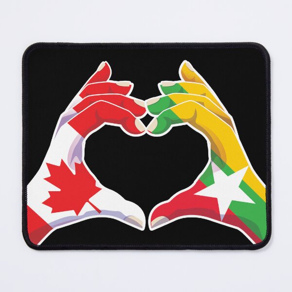 Item preview, Myanmar Burmese Burma Canadian Canada Love Heart Peace designed and sold by FlagX.
