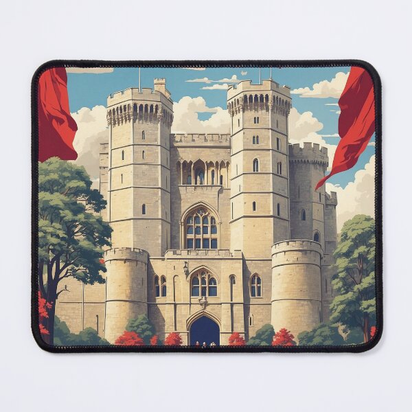 Item preview, Windsor Castle United Kingdom Vintage Poster Tourism designed and sold by TravelersGems.