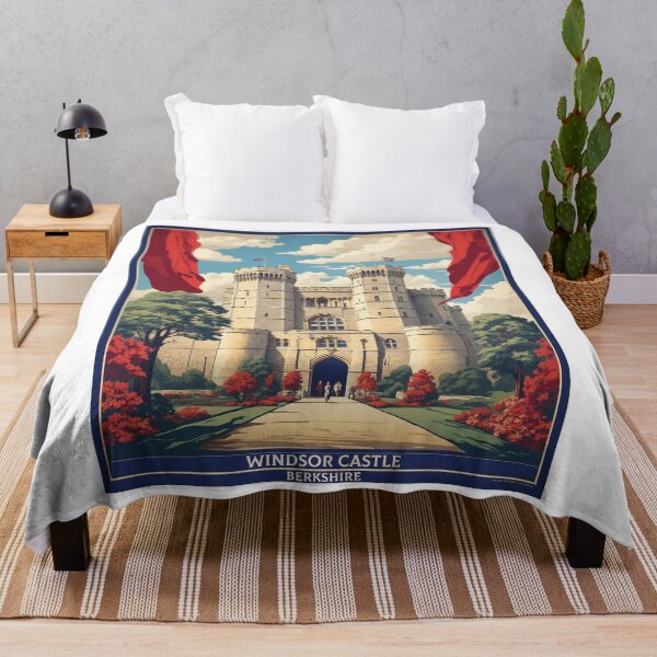 Item preview, Windsor Castle United Kingdom Vintage Poster Tourism designed and sold by TravelersGems.