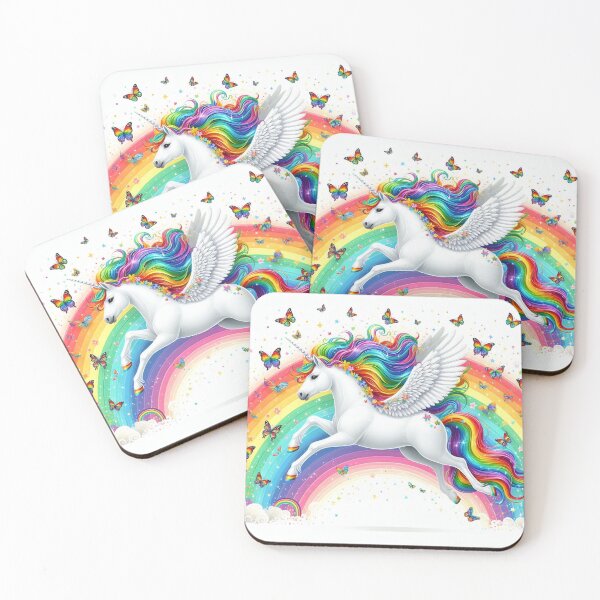 Item preview, unicorn and rainbow designed and sold by ByCollins.