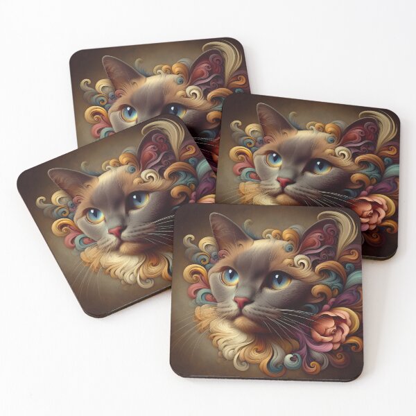 Item preview, Purr-fect Baroque Harmony: Burmese Elegance designed and sold by BastKittyStore.
