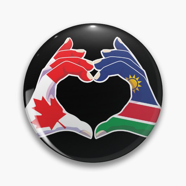 Item preview, Namibia Namibian Canada Canadian Love Heart Peace designed and sold by FlagX.
