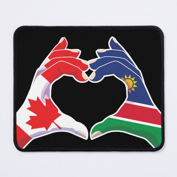 Item preview, Namibia Namibian Canada Canadian Love Heart Peace designed and sold by FlagX.