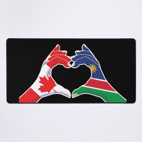 Item preview, Namibia Namibian Canada Canadian Love Heart Peace designed and sold by FlagX.