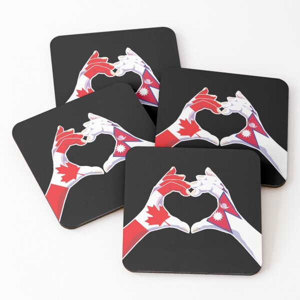 Item preview, Nepalese Nepal Canadian Canada Love Heart Peace designed and sold by FlagX.