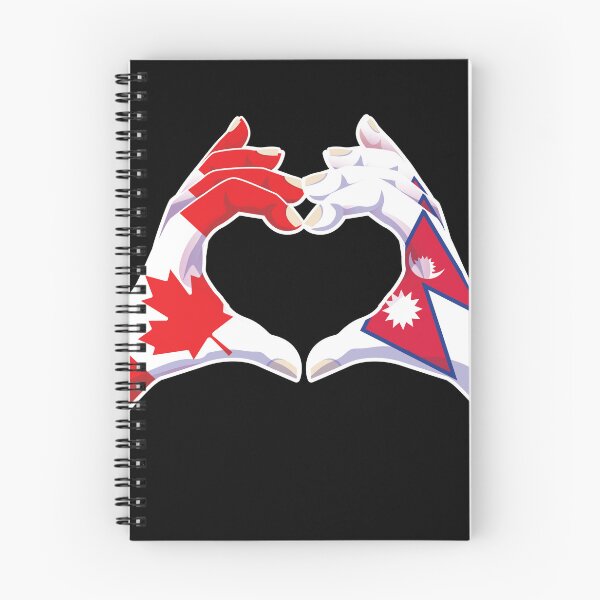 Item preview, Nepalese Nepal Canadian Canada Love Heart Peace designed and sold by FlagX.