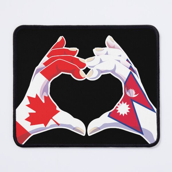 Item preview, Nepalese Nepal Canadian Canada Love Heart Peace designed and sold by FlagX.