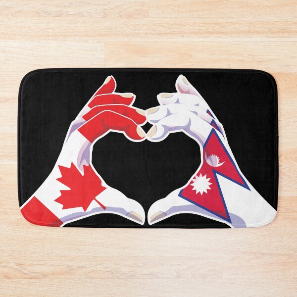Item preview, Nepalese Nepal Canadian Canada Love Heart Peace designed and sold by FlagX.