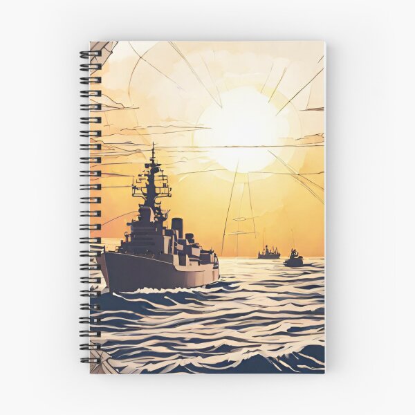 Artikelvorschau, Kriegsschiffe und Manöver auf See entworfen und verkauft von Aquillashop.