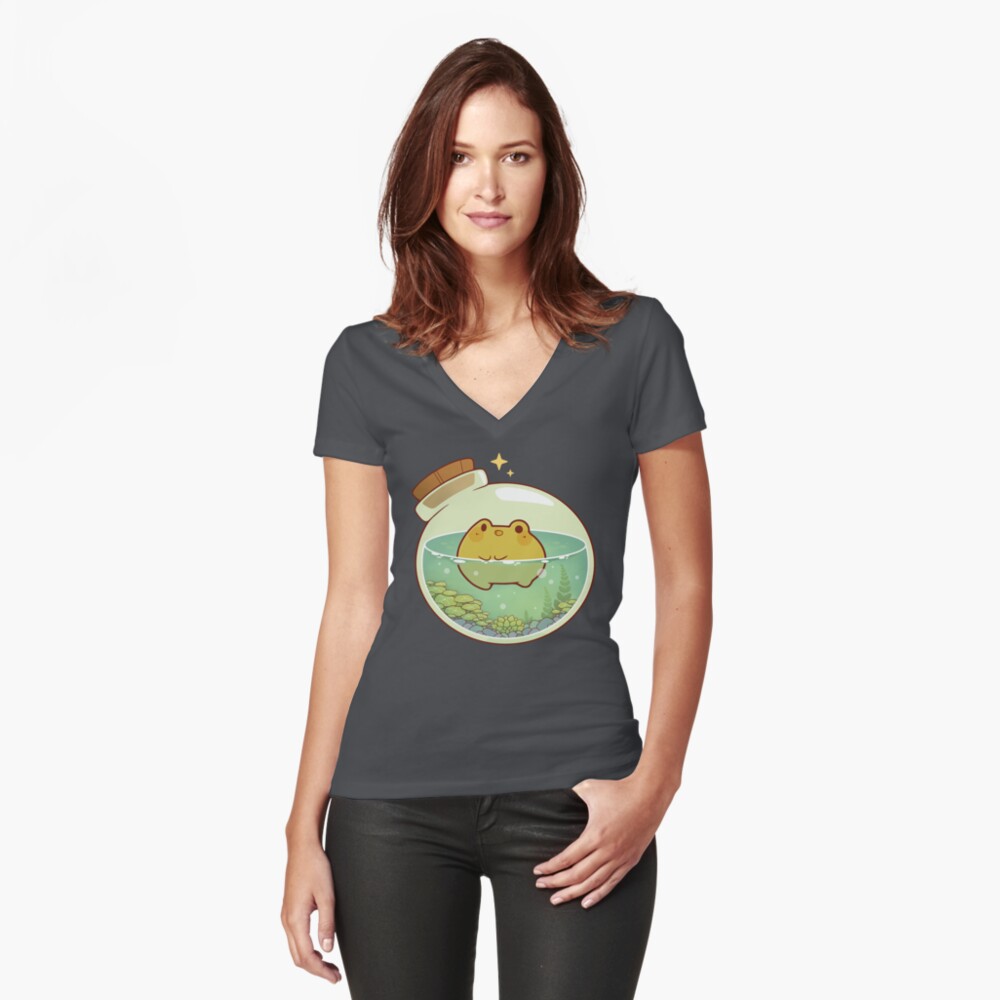 Item preview, Fitted V-Neck T-Shirt designed and sold by Rihnlin.