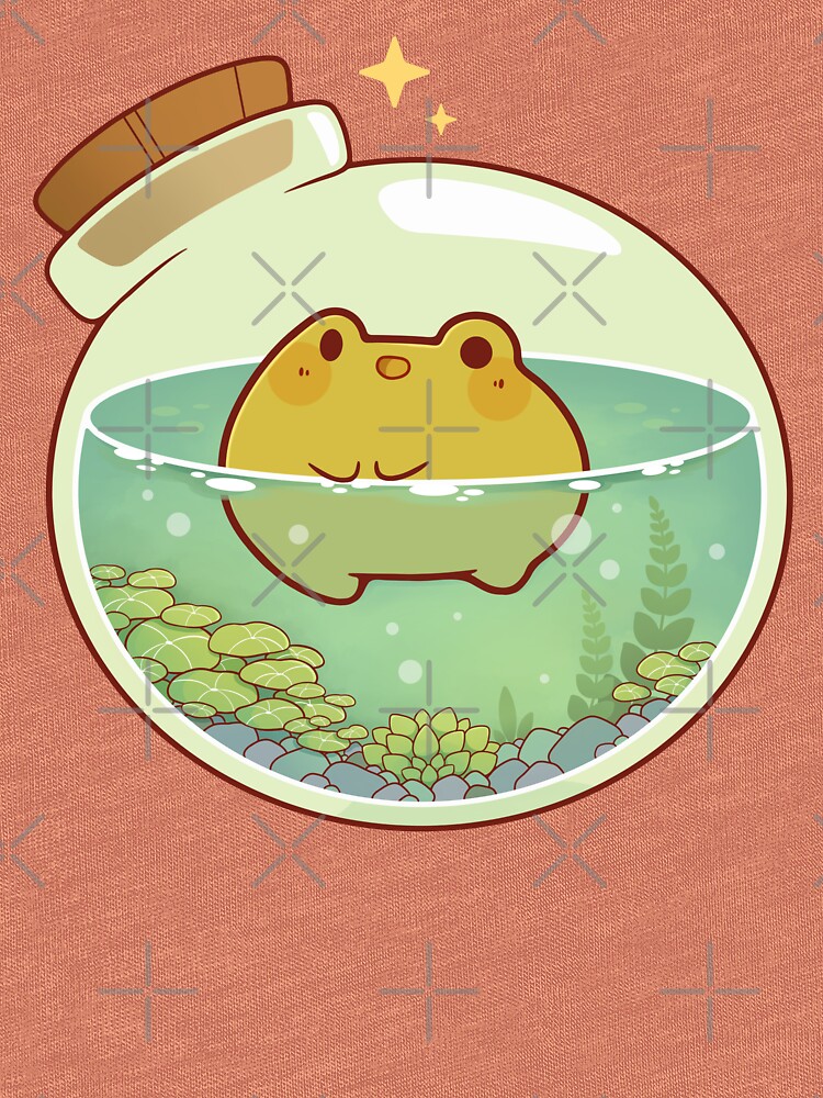 Thumbnail 7 of 7, Tri-blend T-Shirt, Round frog potion designed and sold by Rihnlin.