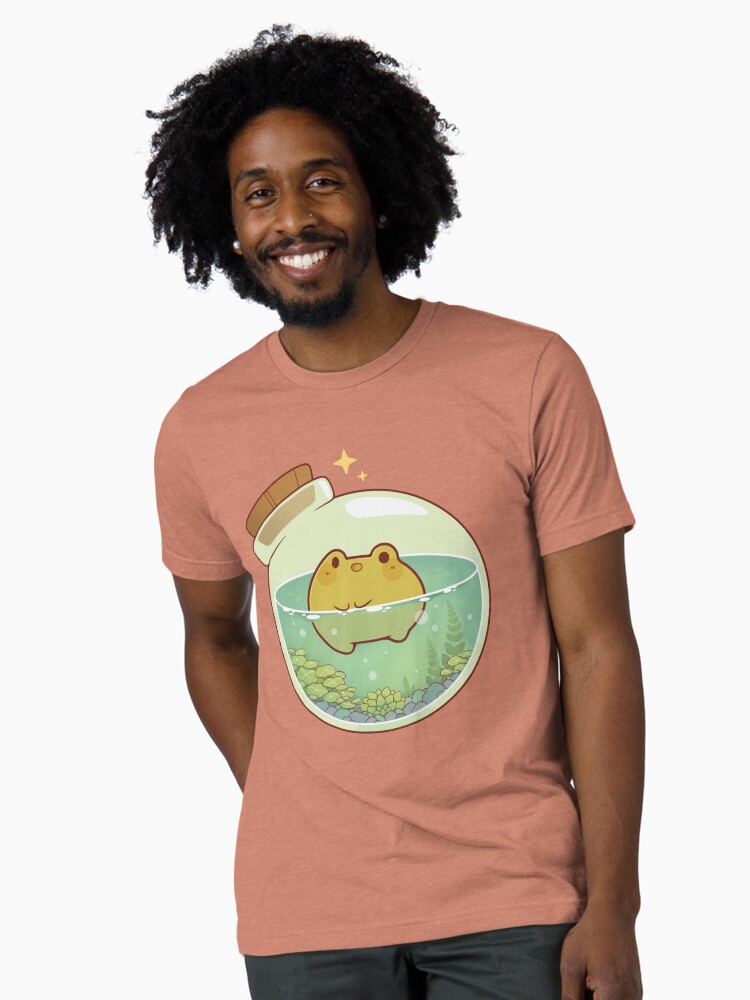 Thumbnail 1 of 7, Tri-blend T-Shirt, Round frog potion designed and sold by Rihnlin.