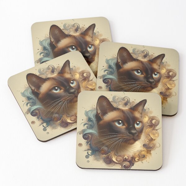 Item preview, Opulent Whiskers: Baroque Burmese Muse designed and sold by BastKittyStore.