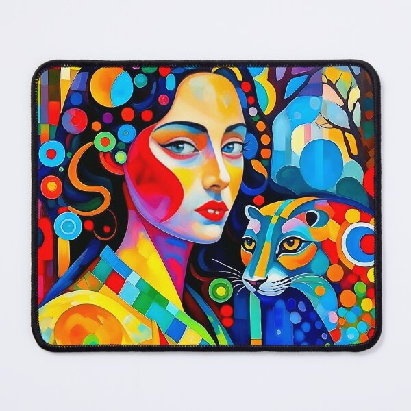 Item preview, A woman and a leopard. designed and sold by Natalia-Vlad.